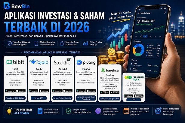 Aplikasi Investasi dan Saham Terbaik di 2026 yang Banyak Dipakai Orang Indonesia