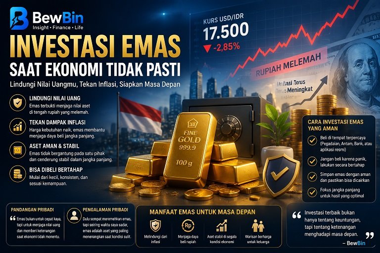 INVESTASI EMAS DI EKONOMI YANG TIDAK PASTI