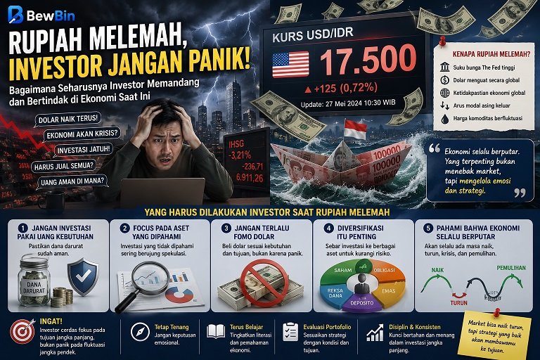 rupiah melemah investor jangan panik